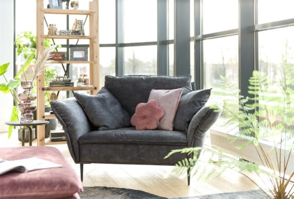 Ik ben snel leverbaar - Marseille loveseat Karese antraciet