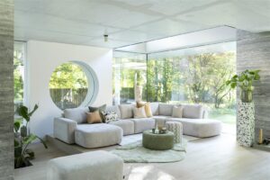 Henders en Hazel Murcia hoekbank