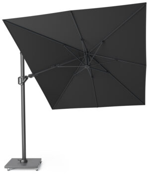 Platinum Zweefparasol Challenger T2 350x260 Faded Black Premium