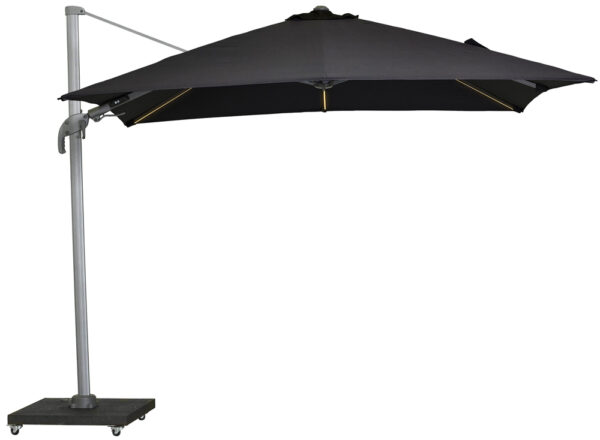 Platinum Zweefparasol Marbella Led T2 3x3 Antraciet