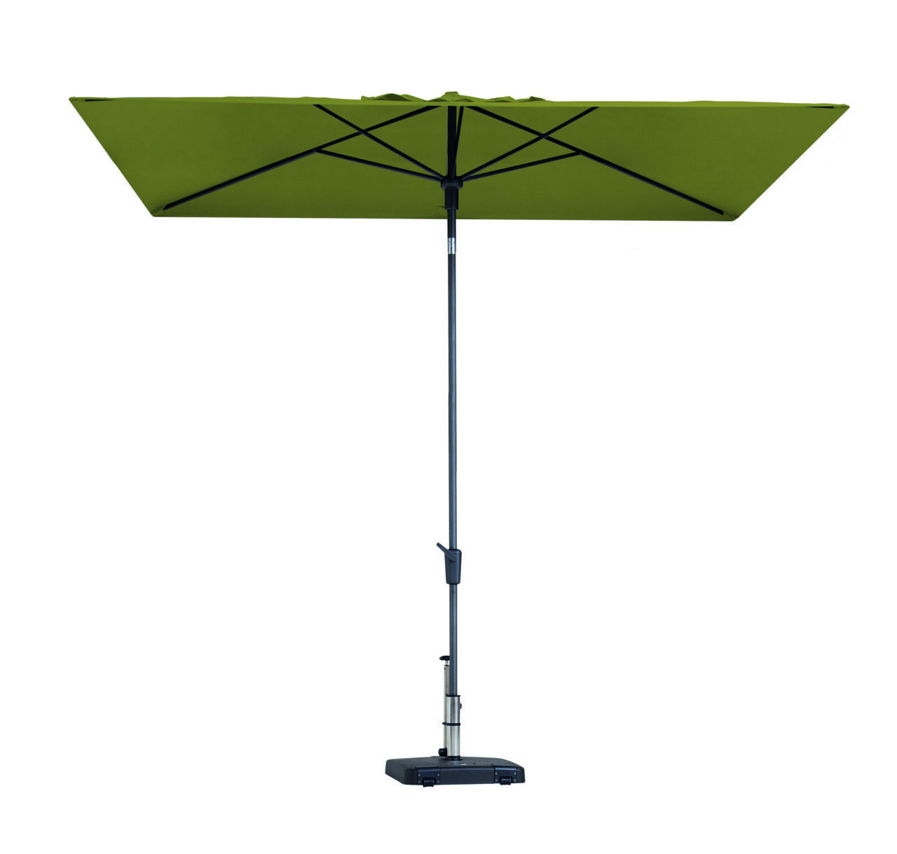 Zorg Sympathiek stapel Madison Parasol Mikros 2x3 meter Sage groen - Vivaldi XL Zevenaar