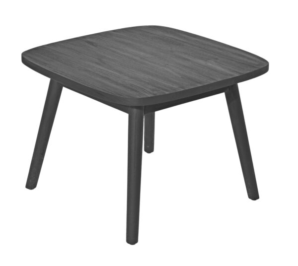 Max & Luuk Lennon Side Table Teak 60x60 cm Charcoal