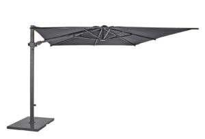 Max & Luuk Lian Vrijhangende Parasol 300x300 doek Sunbrella Black