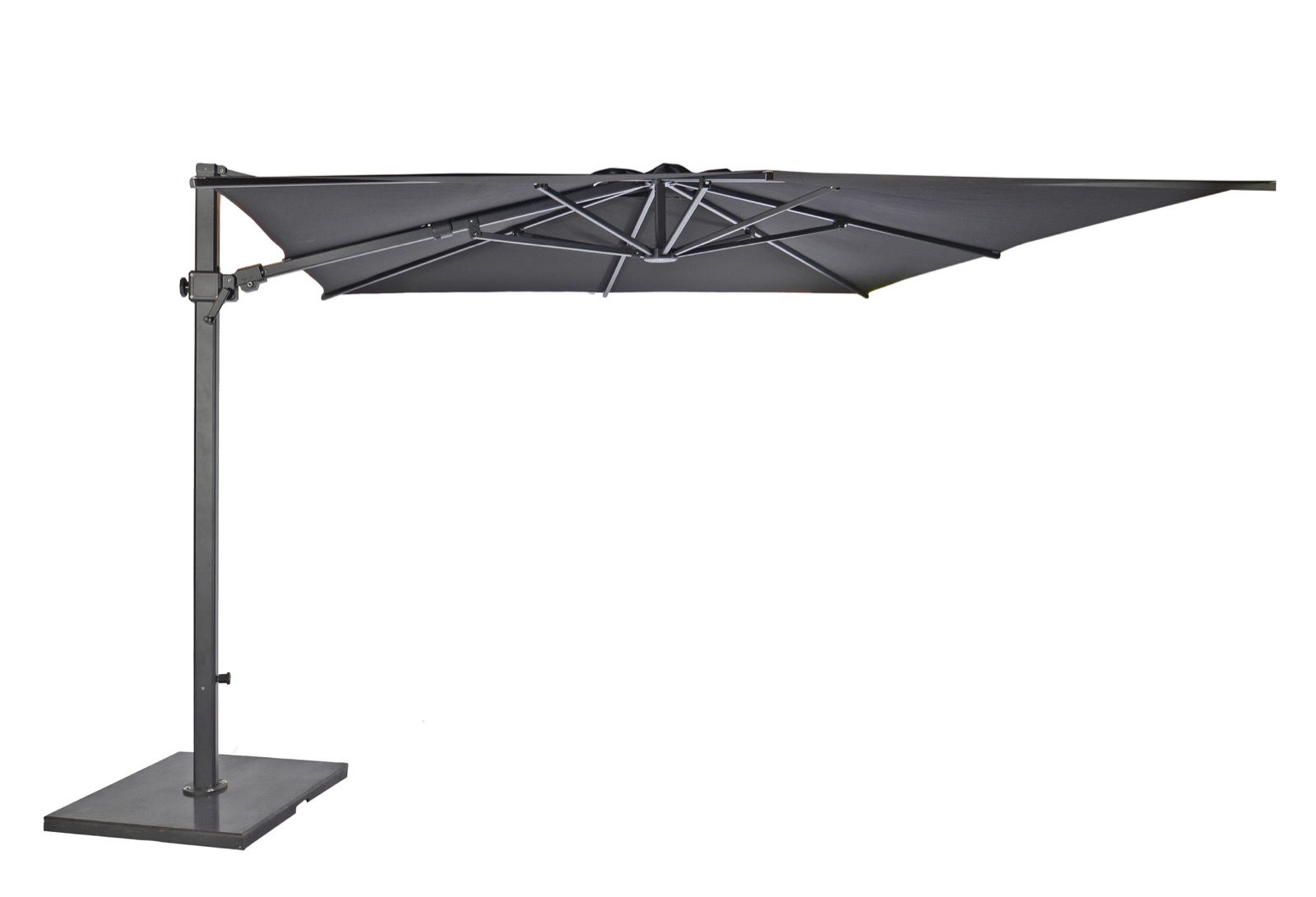 Max & Luuk Vrijhangende Parasol 300x300 Sunbrella Black