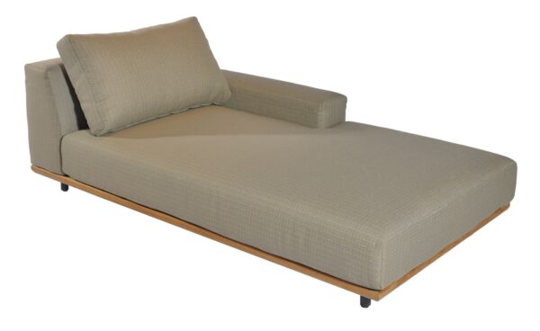 Max & Luuk Luke Chaise Lonque Left Teak Frame-All Weather