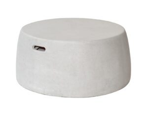 Max & Luuk Nick Coffee Table, Stool XL fiberglass Cemento White
