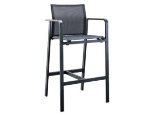 Suns Barchair Tutti Black Grey Teak