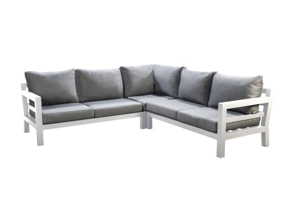 Yoi Midori cornerset 260x260 alu white mixed grey