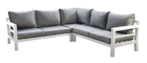 Yoi Midori cornerset 260x260 alu white mixed grey