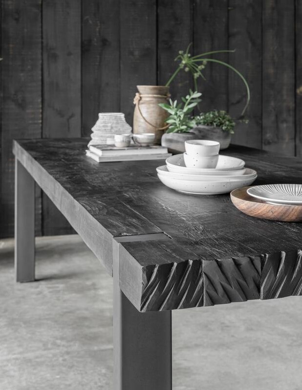 Reiziger Hong Kong interferentie DTP Home Beam black eetkamertafel 250 x 100 cm - Vivaldi XL Zevenaar