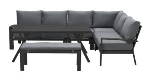 Rondo Lounge-Diningset Carbon Black-Mystic Grey