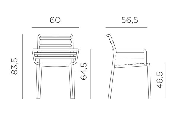 Nardi Doga Armchair tekening