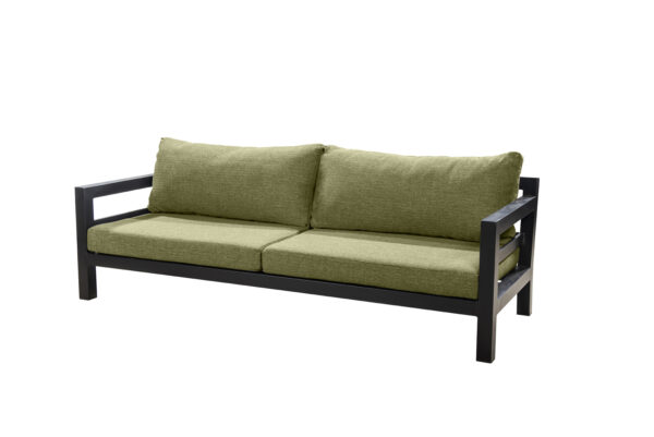 Yoi Midori 3 seater alu black emerald green