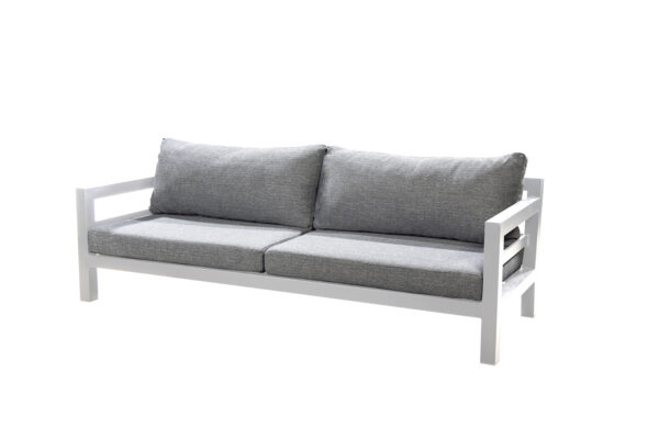 Yoi Midori 3 seater alu white mixed grey