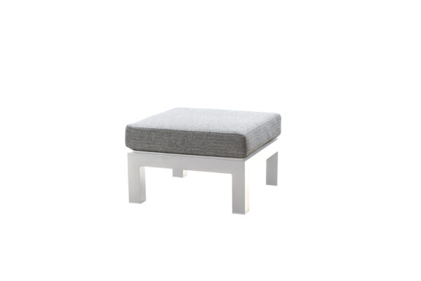 Yoi Midori Ottoman alu white mixed grey