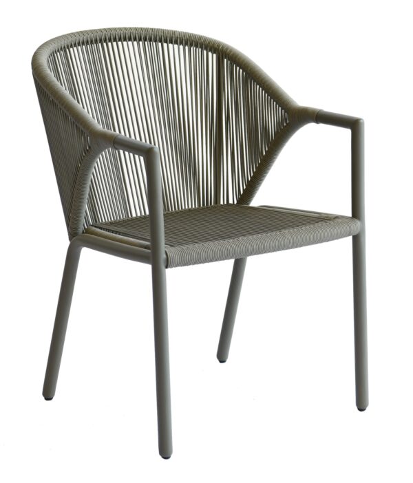 Borek Madeira Chair Rope Slate