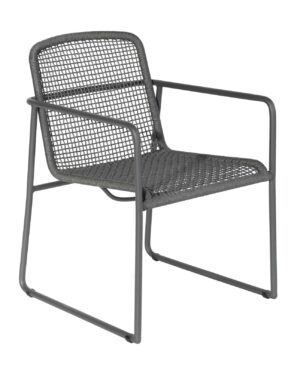 Borek Mira Rope Chair Dark Grey