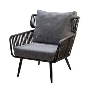 Yoi Hana Loungechair black-rope black-panther black