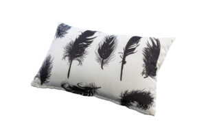 Yoi Sierkussen 60x40 feathers black