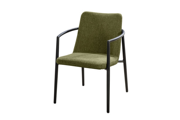 oi Youkou Diningchair alu black emerald green