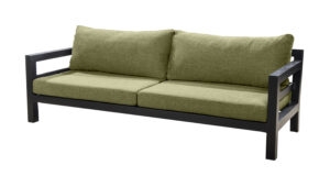 Yoi Midori 3 seater alu black emerald green