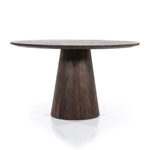 Eleonora Aron eetkamertafel 130 cm rond bruin