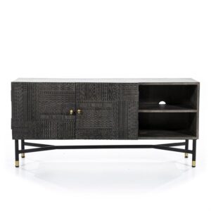 Eleonora Isa tv meubel 130 cm donker grijs