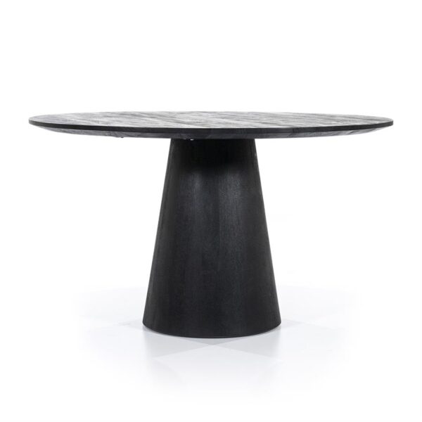 Eleonora Aron eetkamertafel 130 cm rond zwart