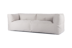 Bryck Couch Three Seat Smooth Semi-White