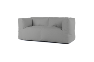 Bryck Couch Two Seat Smooth Silver
