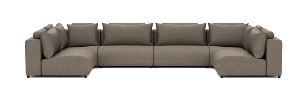 Bubalou Luxury U-Sofa 230x460x230 Charcoal