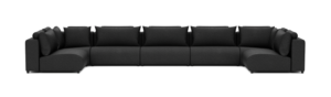 Bubalou Luxury U-Sofa 230x570x230 Antraciet