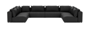 Bubalou Luxury U-Sofa 340x460x340 Antraciet