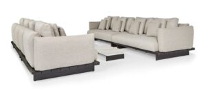 Suns Volar Sofaset 6pcs MB Ashbrown Neolithwhite