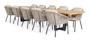 Suns Diningset 8 Nappa + Palermo tafel 420