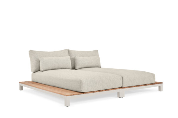 Suns Evora Daybed Aluminium Teak