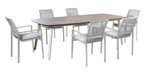 Yoi Ishi Dining Salix + Teeburu oval Salix-vulcano