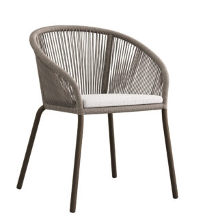 Borek Colette Chair Brons-Rope Wengé