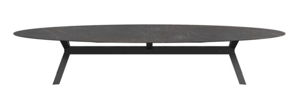 Borek Lexx Diningtable Oval Anthracite-Kelya 450