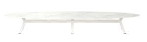 Borek Lexx Diningtable Oval 620 Chalk + REM Dekton