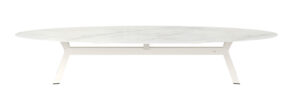 Borek Lexx Diningtable Oval 450 Chalk + REM Dekton