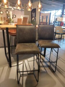DTP Home Delaware barkruk Charcoal showroommodellen