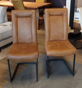 2x H&H Malene eetkamerstoel Secilia Cognac Sale