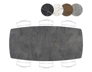 Henders en Hazel Palace eetkamertafel 240 x 115 cm antraciet
