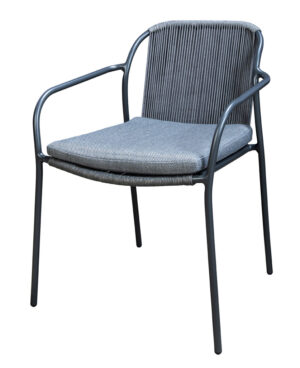 Yoi Vedella Diningchair Rope Darkgrey