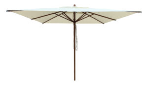 Borek Parasol Lucia 300x300 Houtstok-Ecru doek