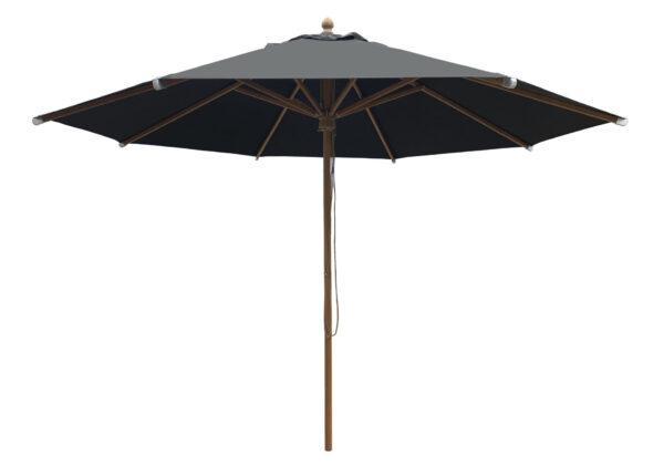 Borek Parasol Elena 300 Teak frame-Black doek