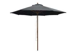 Borek Parasol Lucia 350 Houtstok-Black doek