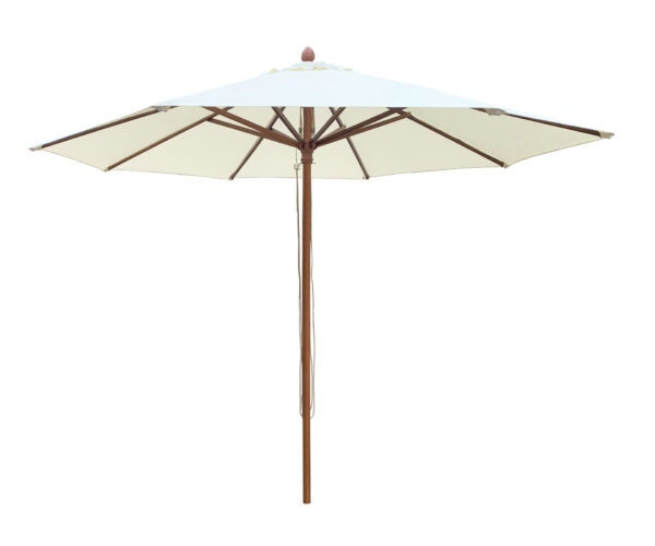 Borek Parasol Lucia 300 Houtstok-Ecru doek