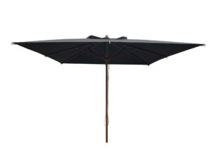 Borek Parasol Lucia 300x300 Houtstok-Black doek